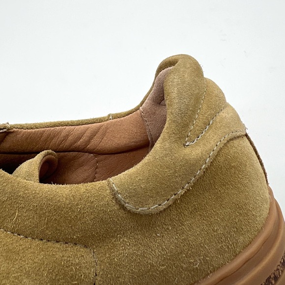 BIRKENSTOCK Bend Low Top Sneaker Womens 40 Khaki Tan Narrow Suede Lace Up - Picture 9 of 13